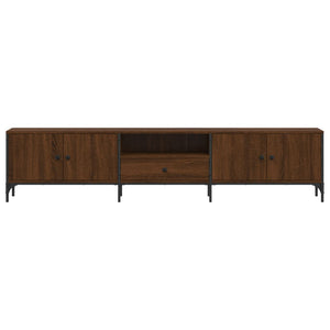 Έπιπλο Τηλεόρασης με Συρτάρι Καφέ Δρυς 200x25x44 εκ Επεξ. Ξύλο - Pakobazaar