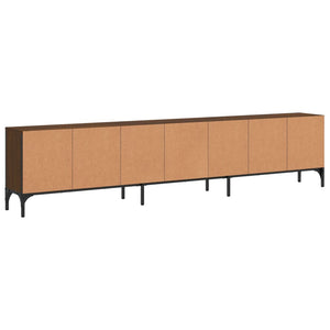 Έπιπλο Τηλεόρασης με Συρτάρι Καφέ Δρυς 200x25x44 εκ Επεξ. Ξύλο - Pakobazaar