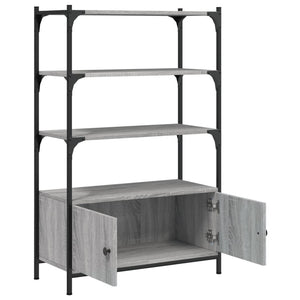 Βιβλιοθήκη 3 Επιπέδων Γκρι Sonoma 70x30x109,5 εκ. Επεξεργ. Ξύλο