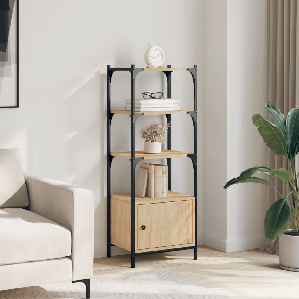 Βιβλιοθήκη 3 Επιπέδων Sonoma Δρυς 41x30x109,5 εκ. Επεξεργ. Ξύλο