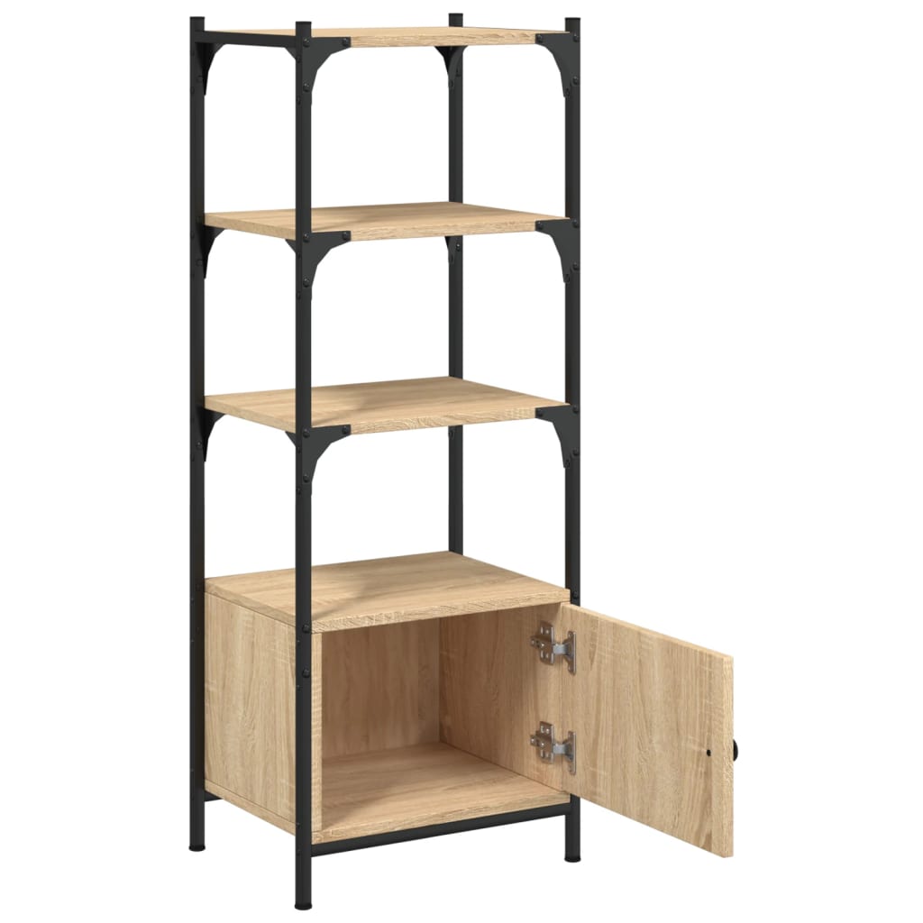 Βιβλιοθήκη 3 Επιπέδων Sonoma Δρυς 41x30x109,5 εκ. Επεξεργ. Ξύλο