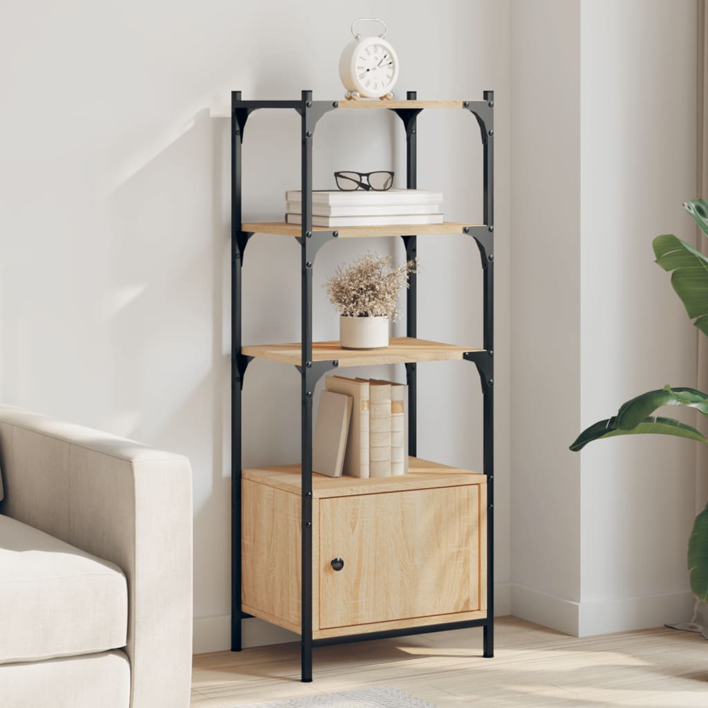 Βιβλιοθήκη 3 Επιπέδων Sonoma Δρυς 41x30x109,5 εκ. Επεξεργ. Ξύλο