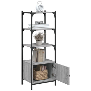 Βιβλιοθήκη 3 Επιπέδων Γκρι Sonoma 41x30x109,5 εκ. Επεξεργ. Ξύλο