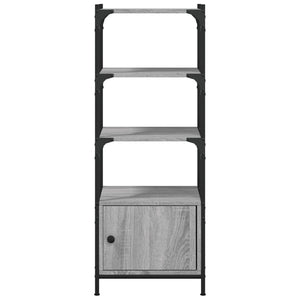 Βιβλιοθήκη 3 Επιπέδων Γκρι Sonoma 41x30x109,5 εκ. Επεξεργ. Ξύλο