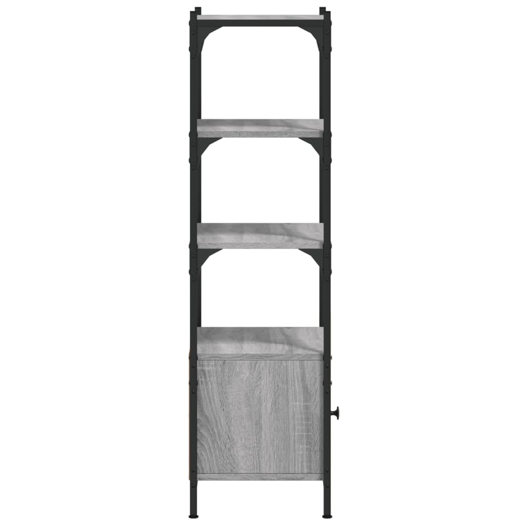 Βιβλιοθήκη 3 Επιπέδων Γκρι Sonoma 41x30x109,5 εκ. Επεξεργ. Ξύλο