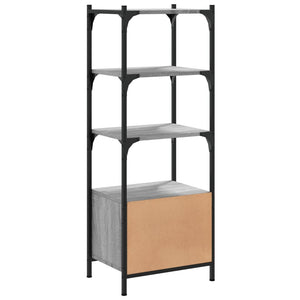 Βιβλιοθήκη 3 Επιπέδων Γκρι Sonoma 41x30x109,5 εκ. Επεξεργ. Ξύλο