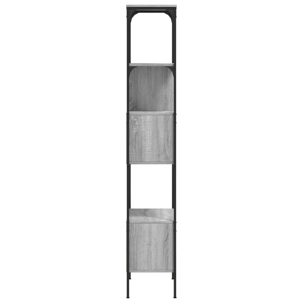 Βιβλιοθήκη 5 Επιπέδων Γκρι Sonoma 76x33x188,5 εκ. Επεξεργ. Ξύλο - Pakobazaar
