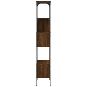 Βιβλιοθήκη 5 Επιπέδων Καφέ Δρυς 76x33x188,5 εκ. Επεξεργ. Ξύλο