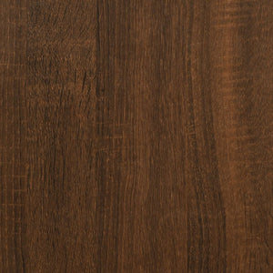 Βιβλιοθήκη 5 Επιπέδων Καφέ Δρυς 76x33x188,5 εκ. Επεξεργ. Ξύλο