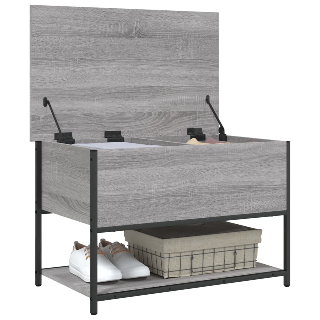 Παγκάκι Αποθήκευσης Γκρι Sonoma 70x42,5x47εκ Επεξεργασμένο Ξύλο - Pakobazaar
