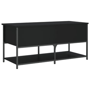 Παγκάκι Αποθήκευσης Μαύρο 100x42,5x47εκ. από Επεξεργασμένο Ξύλο - Pakobazaar