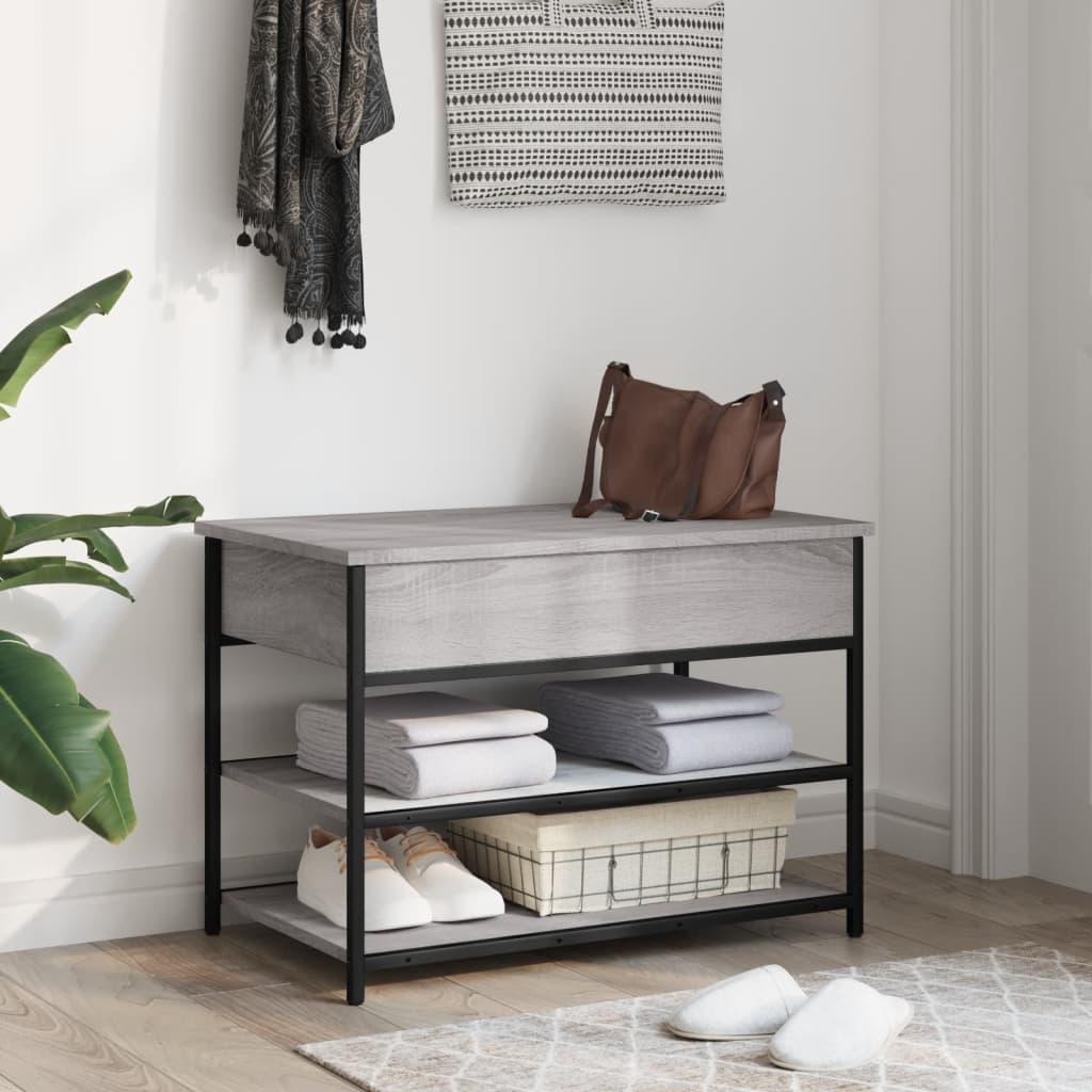 Παπουτσοθήκη Γκρι Sonoma 70x42,5x50 εκ. από Επεξεργασμένο Ξύλο - Pakobazaar