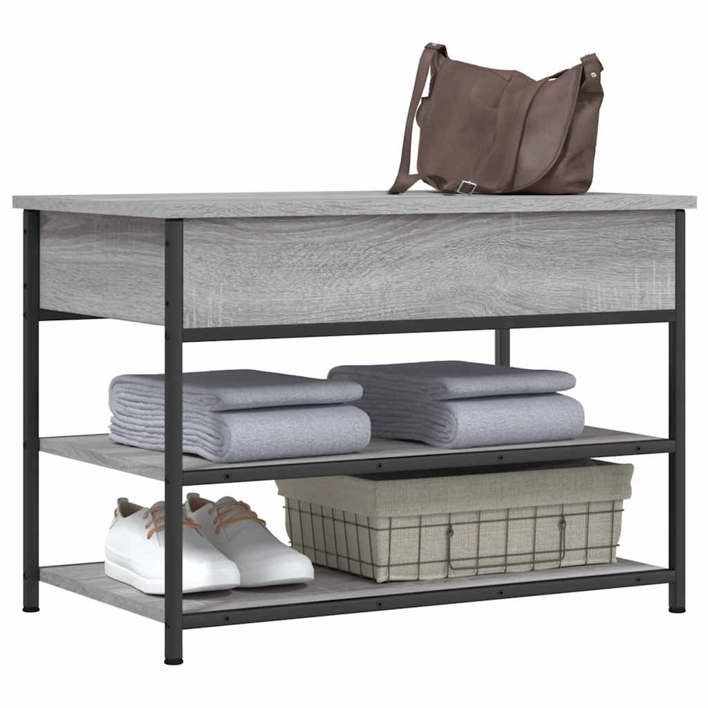 Παπουτσοθήκη Γκρι Sonoma 70x42,5x50 εκ. από Επεξεργασμένο Ξύλο - Pakobazaar