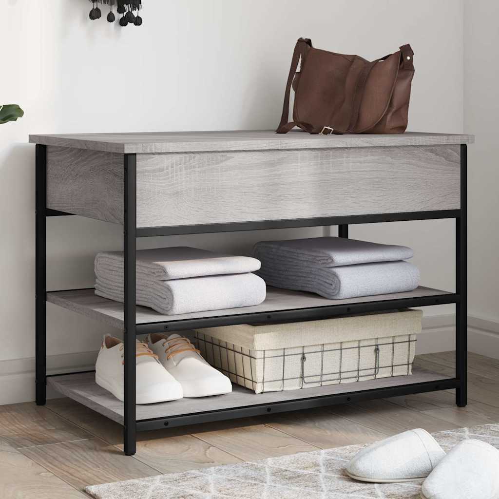 Παπουτσοθήκη Γκρι Sonoma 70x42,5x50 εκ. από Επεξεργασμένο Ξύλο - Pakobazaar