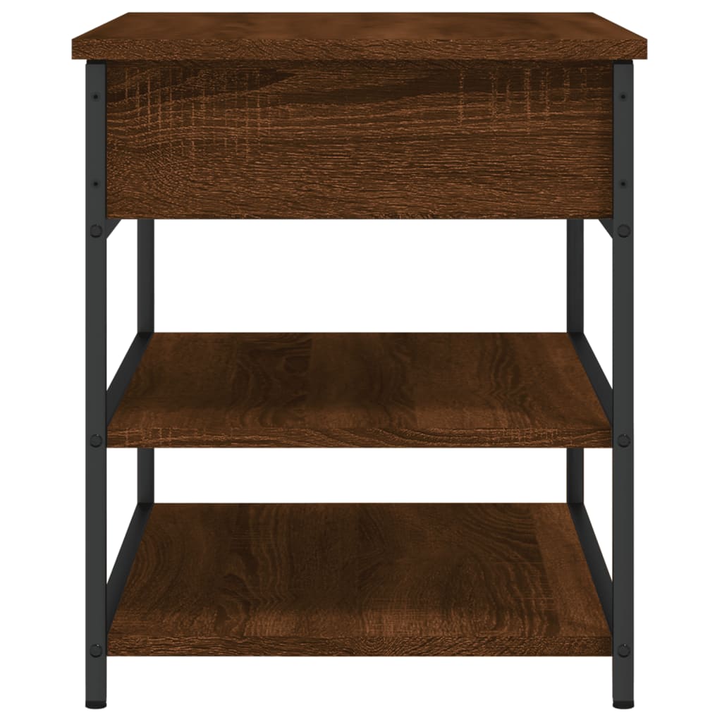 Παπουτσοθήκη Καφέ Δρυς 70x42,5x50 εκ από Επεξεργασμένο Ξύλο - Pakobazaar