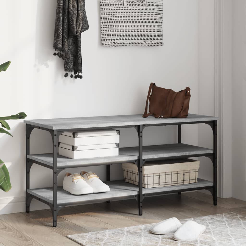 Παπουτσοθήκη Γκρι Sonoma 100x38,5x49 εκ. από Επεξεργασμένο Ξύλο - Pakobazaar