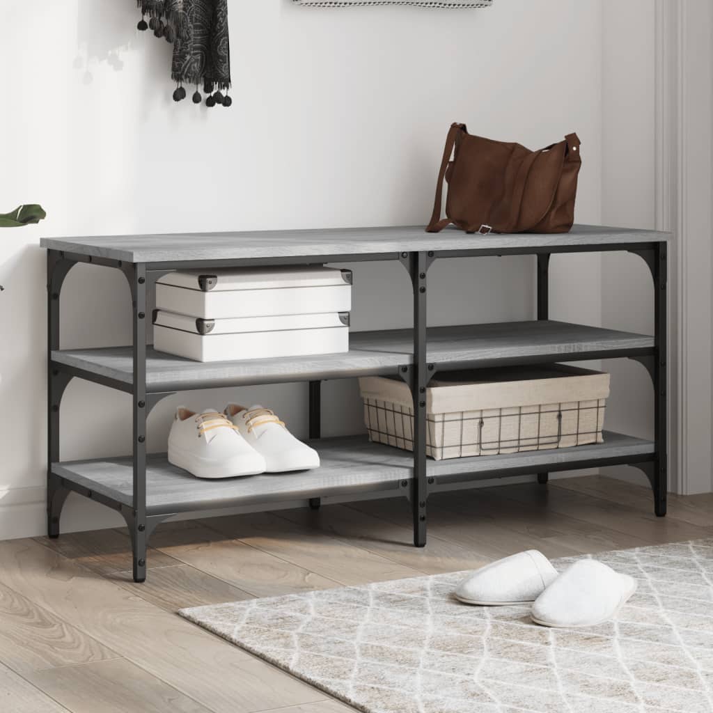 Παπουτσοθήκη Γκρι Sonoma 100x38,5x49 εκ. από Επεξεργασμένο Ξύλο - Pakobazaar