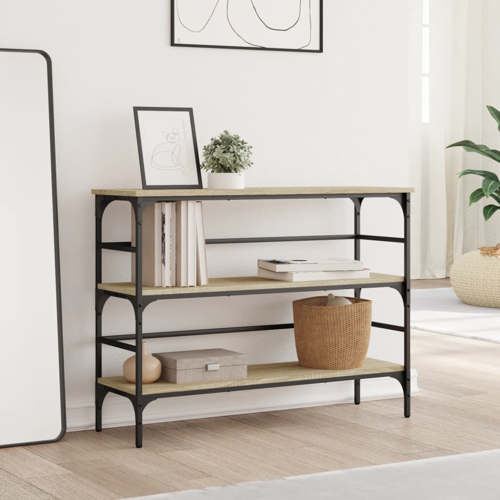 Τραπέζι Κονσόλα Sonoma Δρυς 100x32x75 εκ. Επεξεργασμένο Ξύλο - Pakobazaar