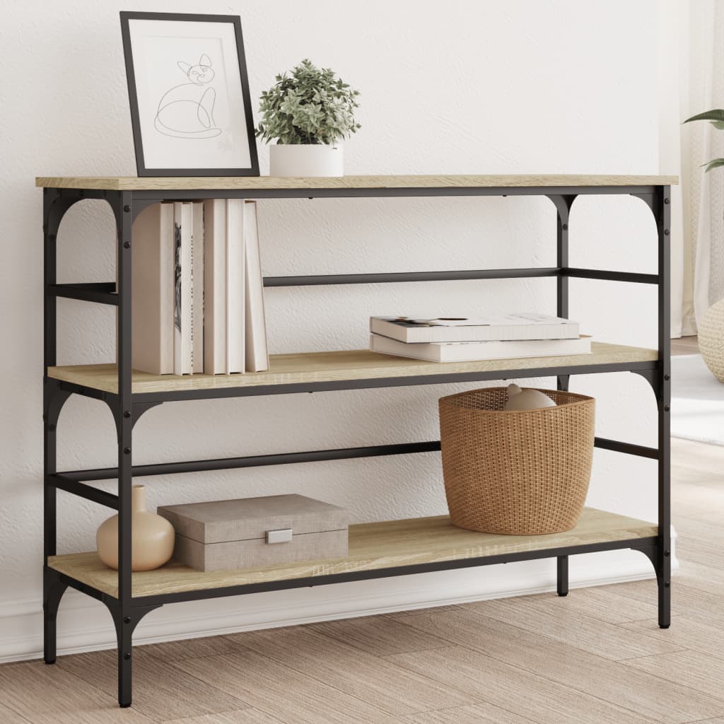 Τραπέζι Κονσόλα Sonoma Δρυς 100x32x75 εκ. Επεξεργασμένο Ξύλο - Pakobazaar