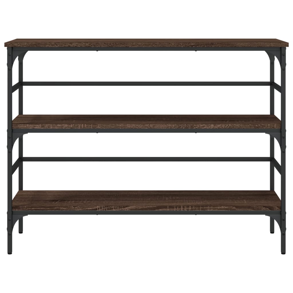 Τραπέζι Κονσόλα Καφέ Δρυς 100x32x75 εκ. Επεξεργασμένο Ξύλο