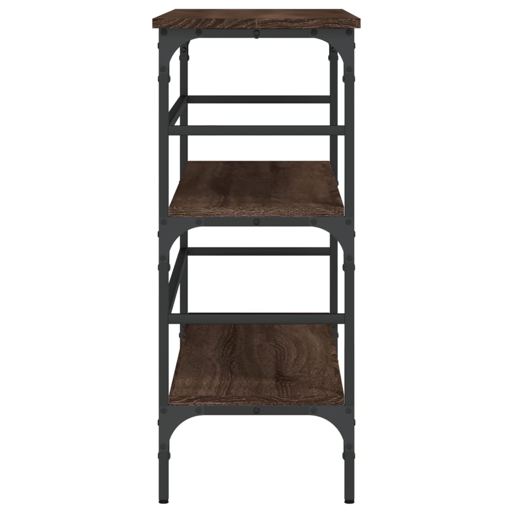 Τραπέζι Κονσόλα Καφέ Δρυς 100x32x75 εκ. Επεξεργασμένο Ξύλο