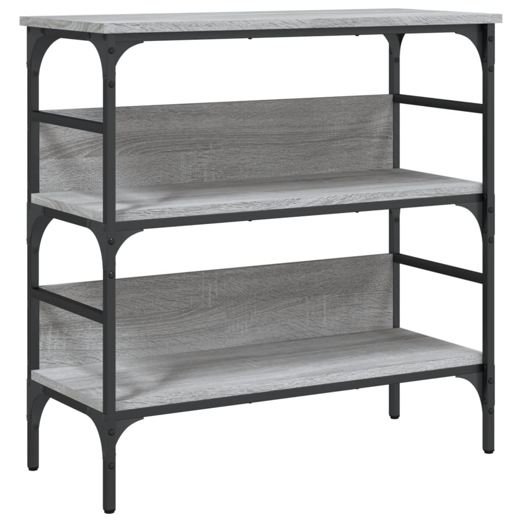 Τραπέζι Κονσόλα Γκρι Sonoma 75x32x75 εκ. Επεξεργασμένο Ξύλο