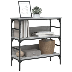 Τραπέζι Κονσόλα Γκρι Sonoma 75x32x75 εκ. Επεξεργασμένο Ξύλο