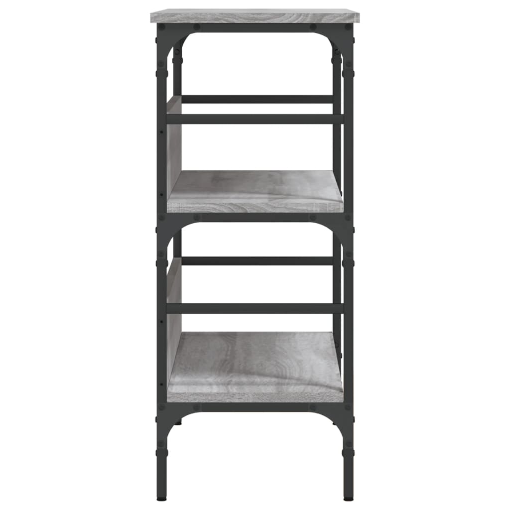 Τραπέζι Κονσόλα Γκρι Sonoma 75x32x75 εκ. Επεξεργασμένο Ξύλο