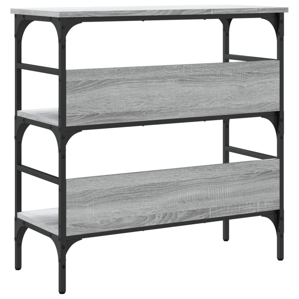 Τραπέζι Κονσόλα Γκρι Sonoma 75x32x75 εκ. Επεξεργασμένο Ξύλο