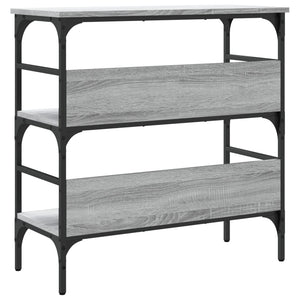 Τραπέζι Κονσόλα Γκρι Sonoma 75x32x75 εκ. Επεξεργασμένο Ξύλο