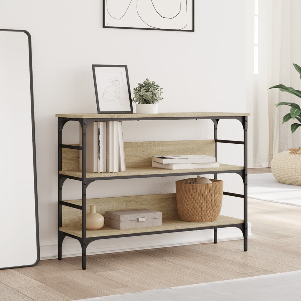 Τραπέζι Κονσόλα Sonoma Δρυς 100x32x75 εκ. Επεξεργασμένο Ξύλο - Pakobazaar