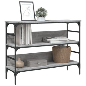 Τραπέζι Κονσόλα Γκρι Sonoma 100x32x75 εκ. Επεξεργασμένο Ξύλο