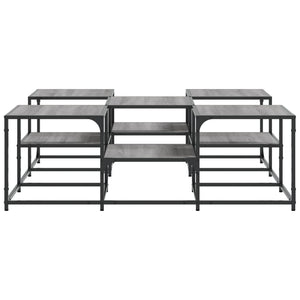 Τραπεζάκι Σαλονιού Γκρι Sonoma 121x121x40 εκ. Επεξεργ. Ξύλο