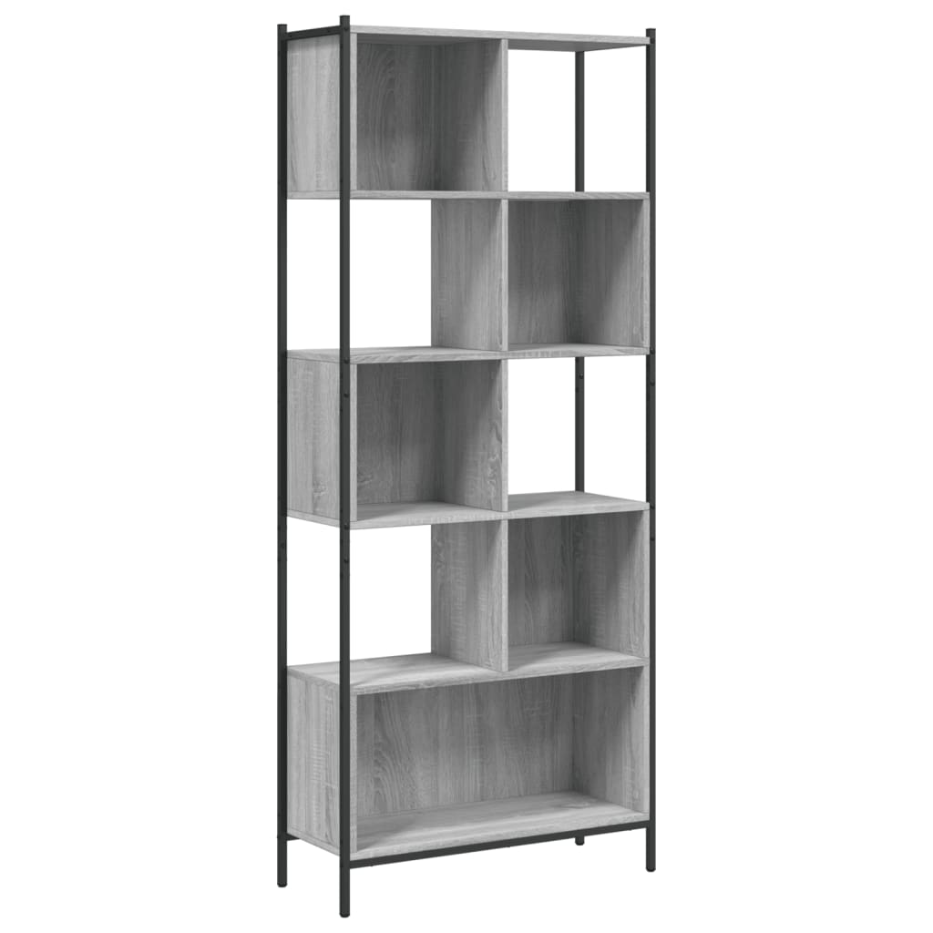 Βιβλιοθήκη Γκρι Sonoma 72 x 28 x 172 εκ. από Επεξεργασμένο Ξύλο