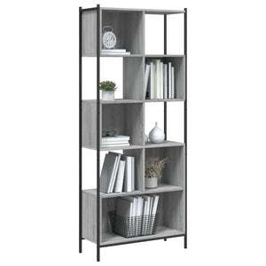 Βιβλιοθήκη Γκρι Sonoma 72 x 28 x 172 εκ. από Επεξεργασμένο Ξύλο