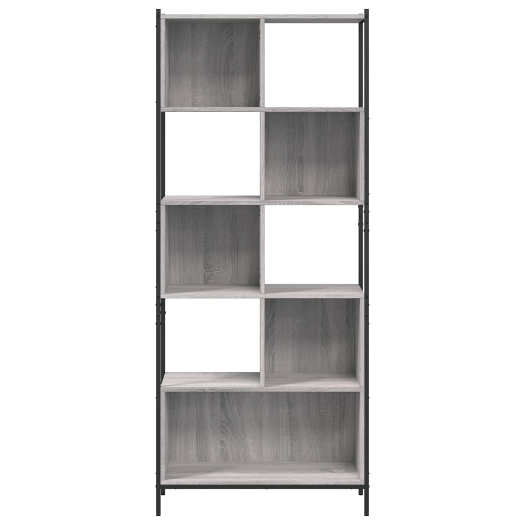 Βιβλιοθήκη Γκρι Sonoma 72 x 28 x 172 εκ. από Επεξεργασμένο Ξύλο