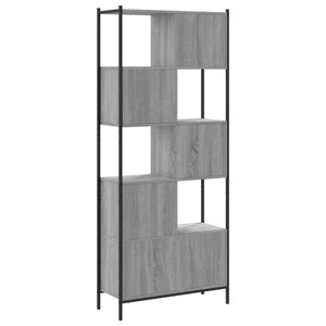 Βιβλιοθήκη Γκρι Sonoma 72 x 28 x 172 εκ. από Επεξεργασμένο Ξύλο