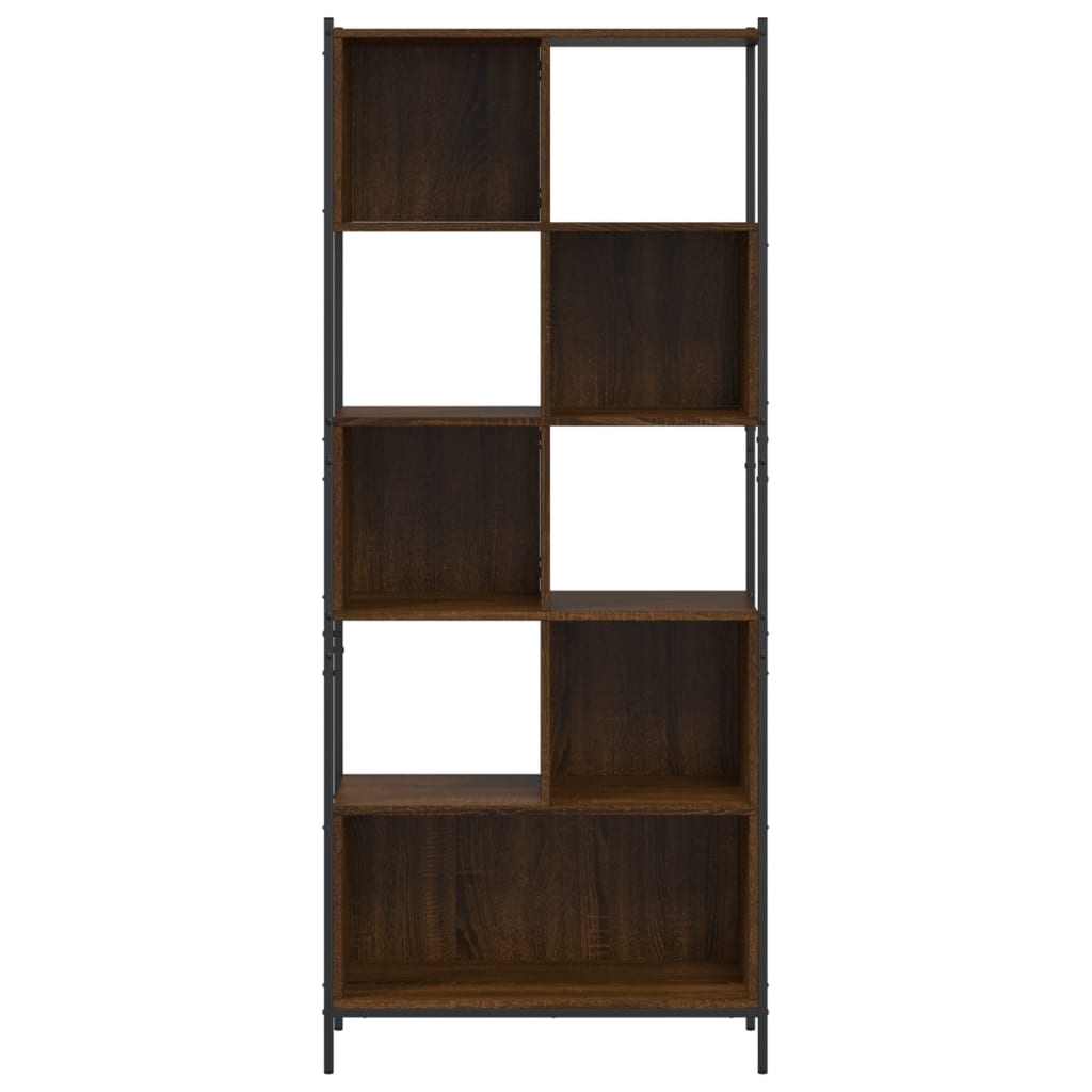 Βιβλιοθήκη Καφέ Δρυς 72 x 28 x 172 εκ. από Επεξεργασμένο Ξύλο