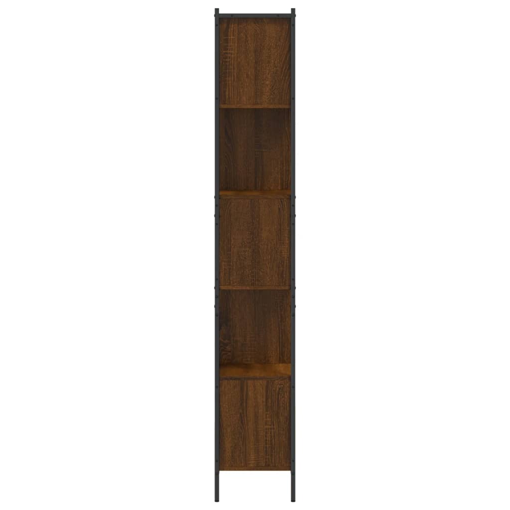 Βιβλιοθήκη Καφέ Δρυς 72 x 28 x 172 εκ. από Επεξεργασμένο Ξύλο