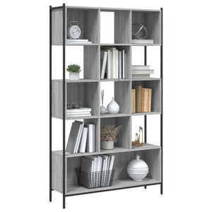 Βιβλιοθήκη Γκρι Sonoma 102 x 28 x 172εκ. από Επεξεργασμένο Ξύλο