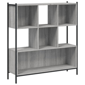 Βιβλιοθήκη Γκρι Sonoma 102 x 28 x 172εκ. από Επεξεργασμένο Ξύλο