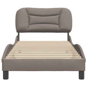 Σκελετός Κρεβατιού Χωρίς Στρώμα Hvar Taupe 80x200 εκ. Υφασμάτινο