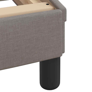 Σκελετός Κρεβατιού Χωρίς Στρώμα Hvar Taupe 80x200 εκ. Υφασμάτινο
