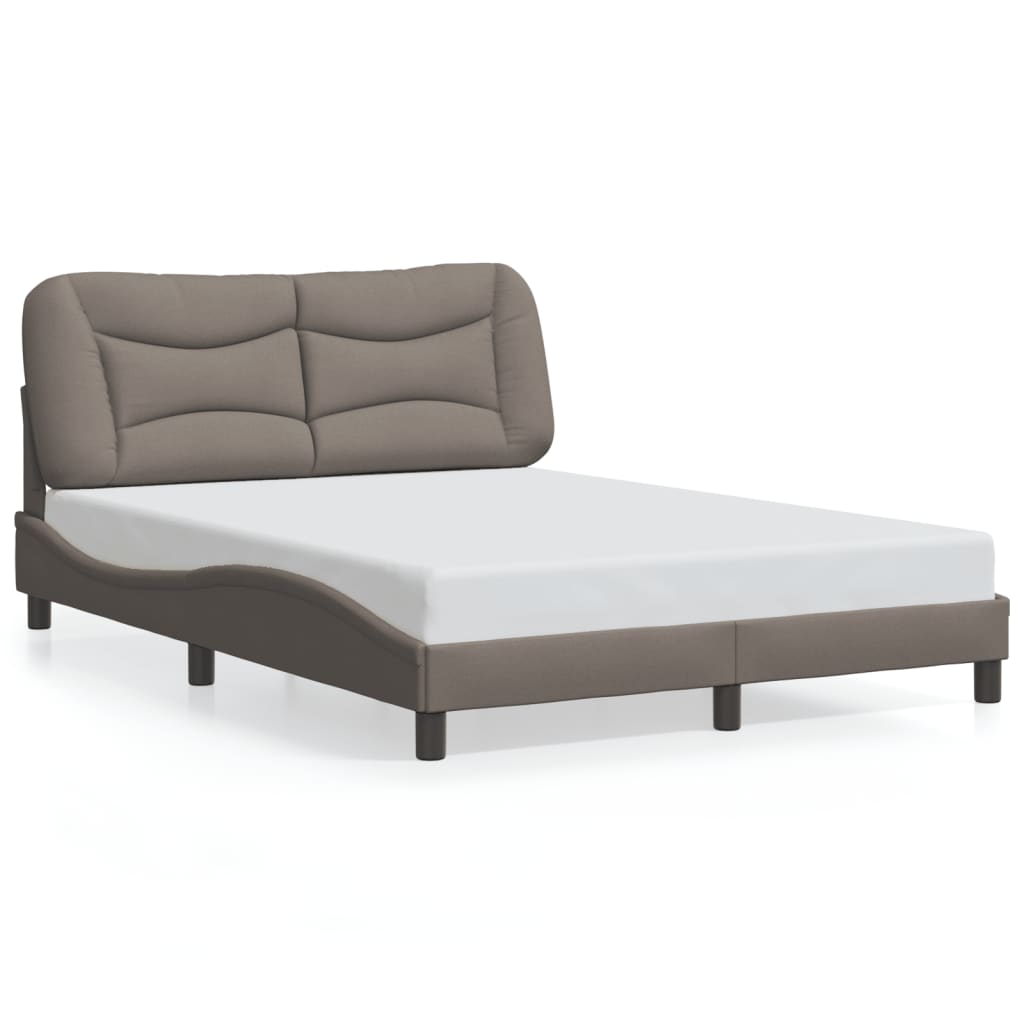 Σκελετός Κρεβατιού Χωρίς Στρώμα Hvar Taupe 120x200 εκ. Υφασμάτινο