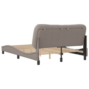 Σκελετός Κρεβατιού Χωρίς Στρώμα Hvar Taupe 140x190 εκ. Υφασμάτινο