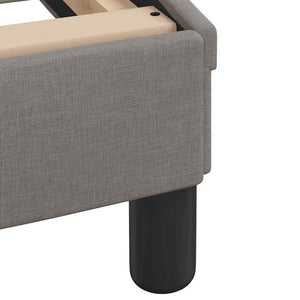 Σκελετός Κρεβατιού Χωρίς Στρώμα Hvar Taupe 140x200 εκ. Υφασμάτινο