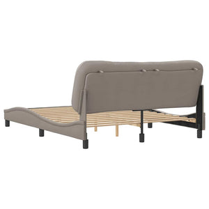 Σκελετός Κρεβατιού Χωρίς Στρώμα Hvar Taupe 160x200 εκ. Υφασμάτινο
