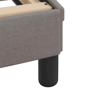 Σκελετός Κρεβατιού Χωρίς Στρώμα Hvar Taupe 160x200 εκ. Υφασμάτινο
