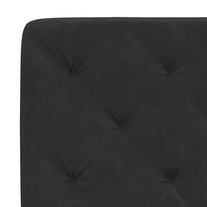 Σκελετός Κρεβατιού Χωρίς Στρώμα Μαύρο 100x200 εκ. Βελούδινο