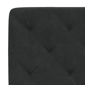 Σκελετός Κρεβατιού Χωρίς Στρώμα Μαύρο 120x200 εκ. Βελούδινο